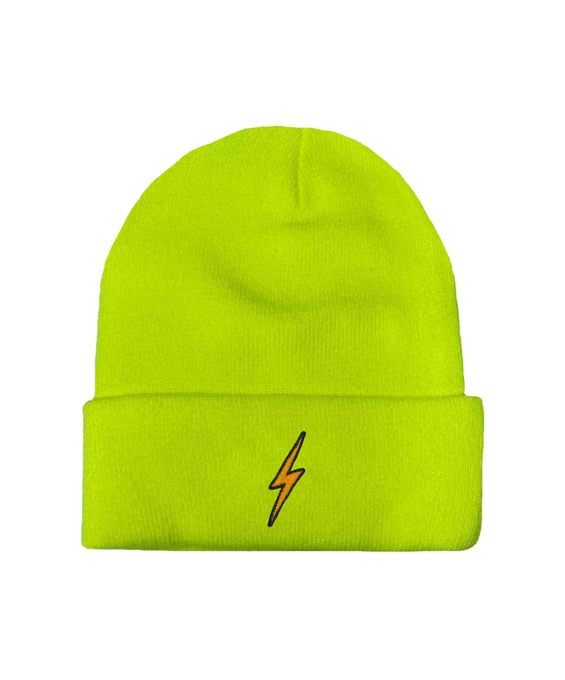 Aviator Nation - Bolt Full Rib Beanie - Neon Yellow