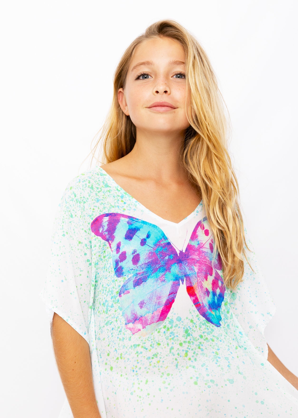 Butterfly Mint Splash Cover Up