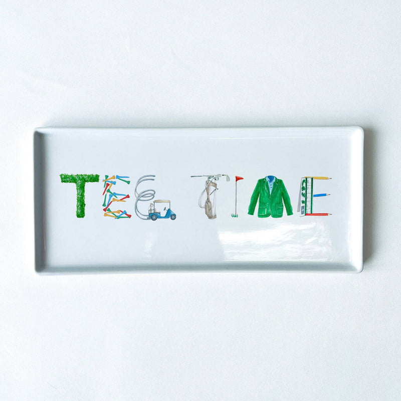 Tee Time Golf Icons Typography Tray