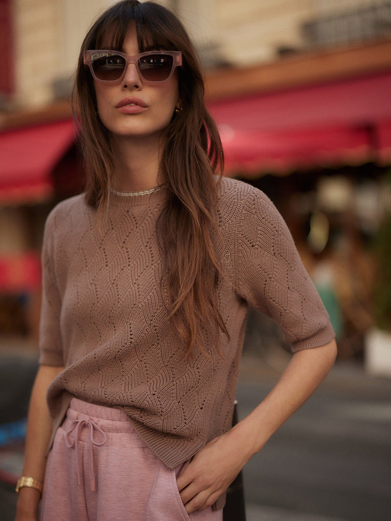 Varley - Agathe Knit Top - Brownie