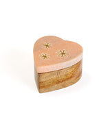 Jaipuri Heart Keepsake Box - Pink Carved Marble