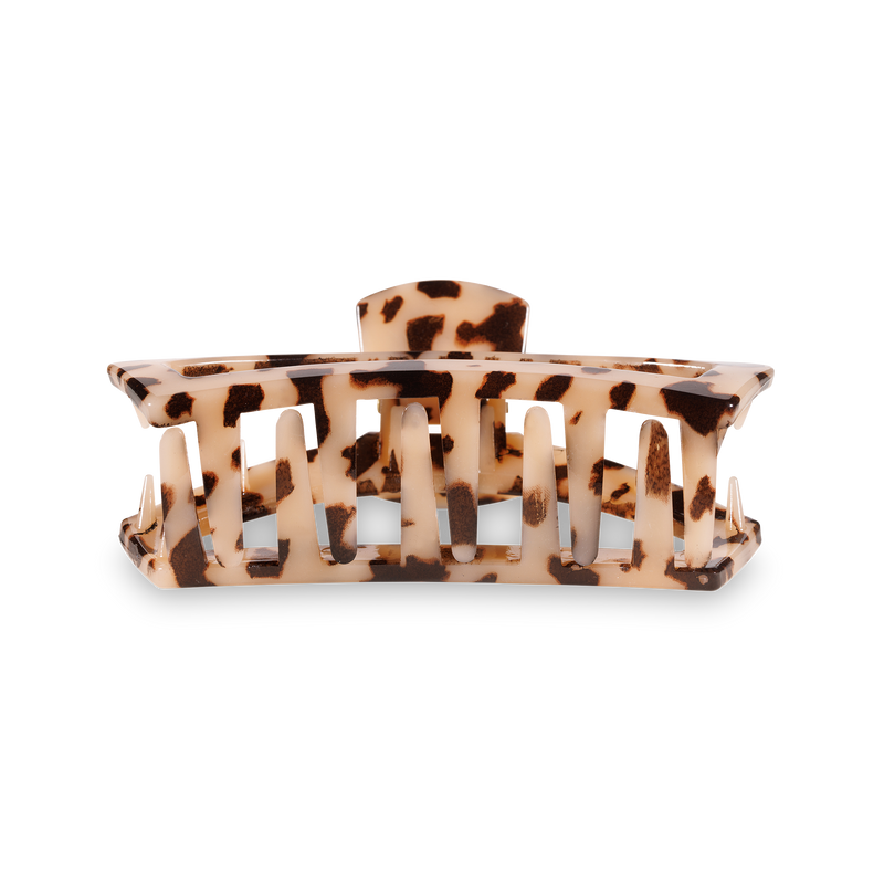 TELETIES - Open Hair Clip - Medium - Blonde Tortoise