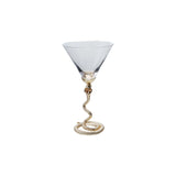 Martini Glass w/ Metal Cobra Stem