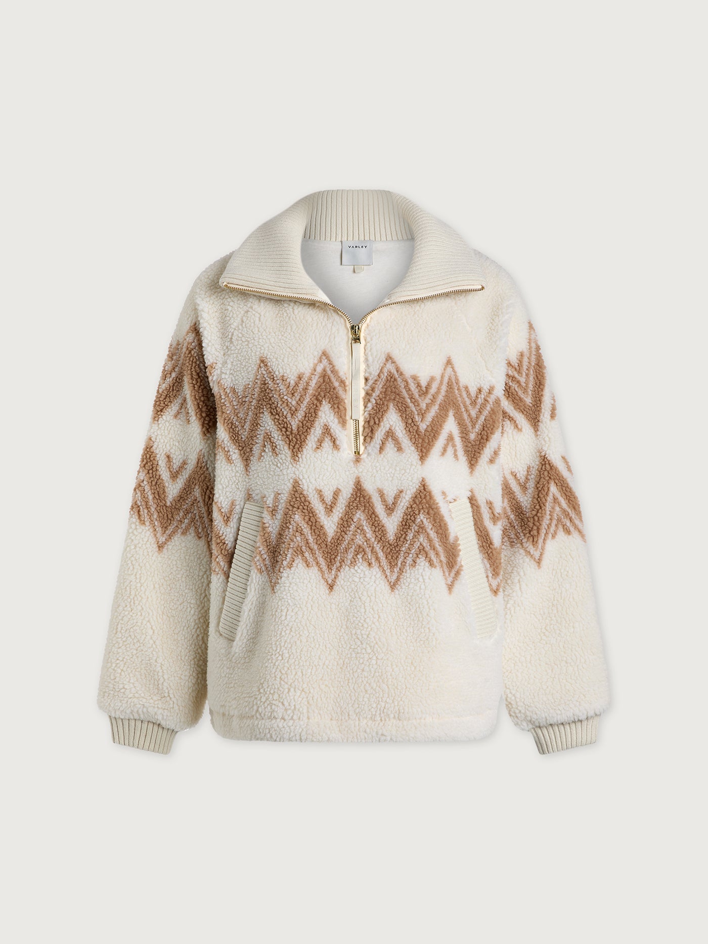 Varley - Hendrik Half-Zip Sherpa - Egret