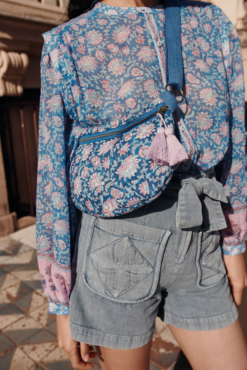 Louise Misha - Jane Blouse - Blue Capri Cove
