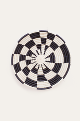 Geo Raffia Plateau Basket