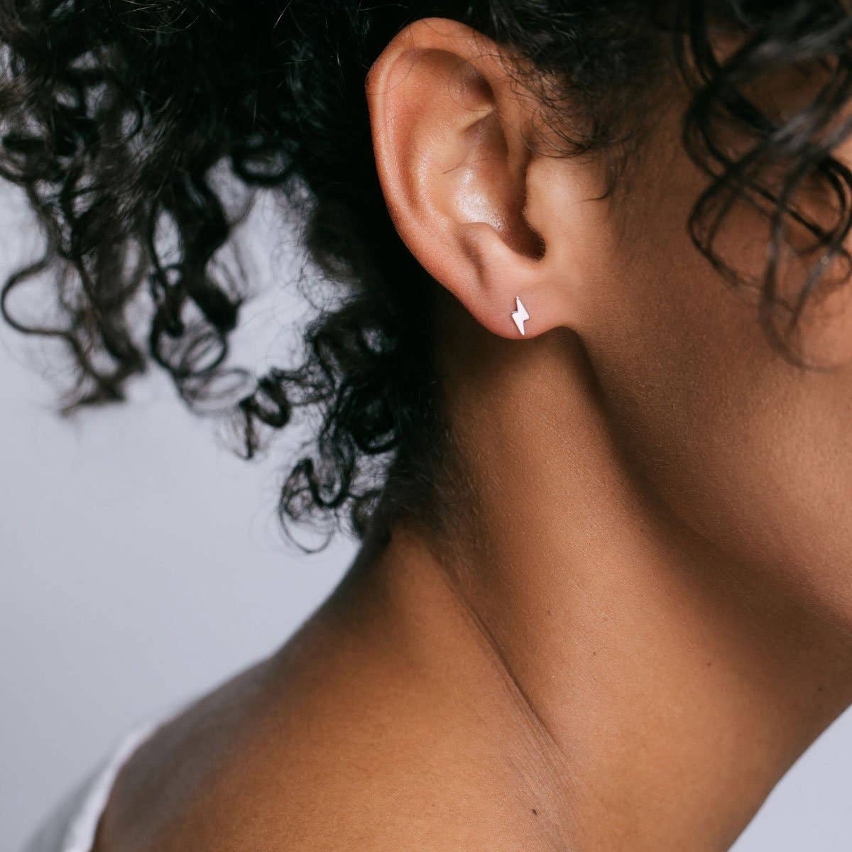 Kris Nations - Lightning Bolt Stud Earrings