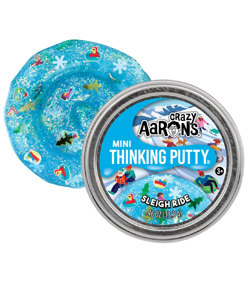 Crazy Aaron's - Mini Sleigh Ride - 2" Thinking Putty Tin