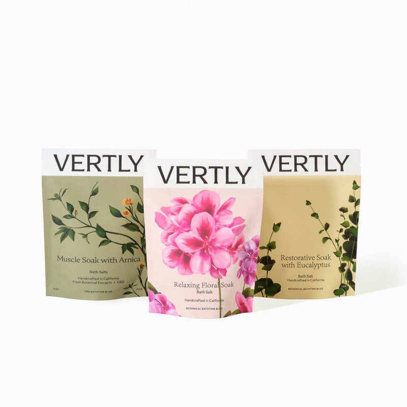 Vertly - CBD Mini Bath Soak Trio