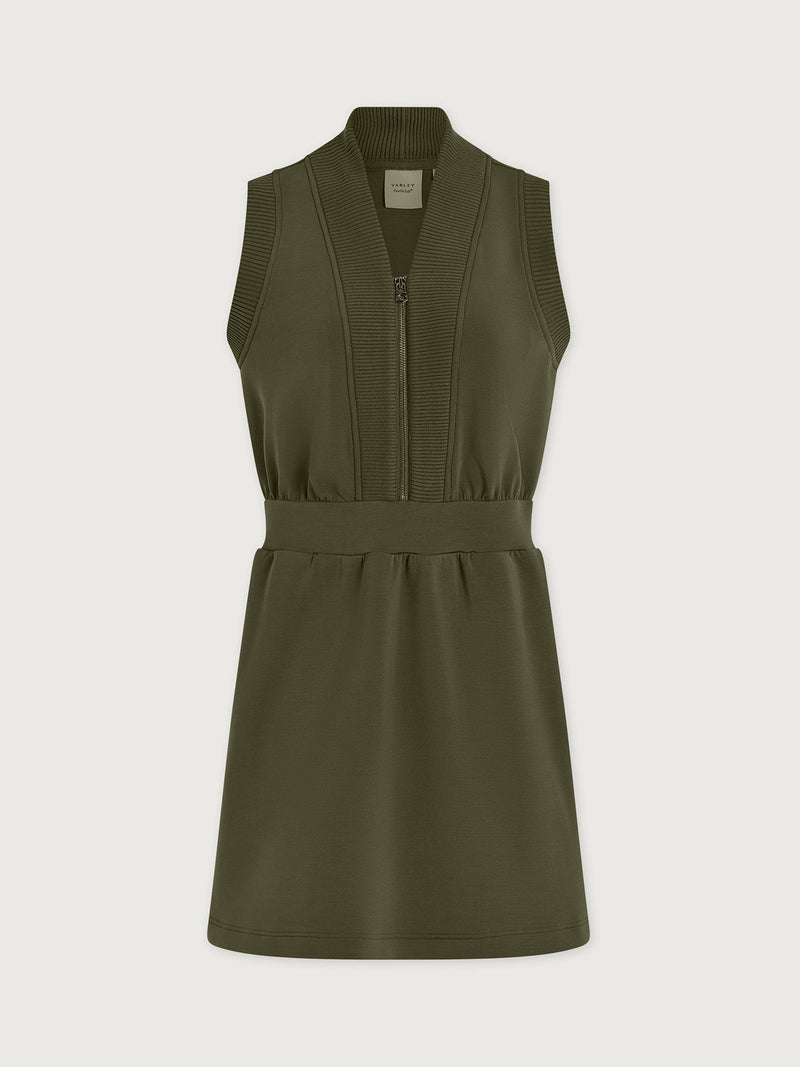 Varley - Polyanna Half Zip Dress - Thyme