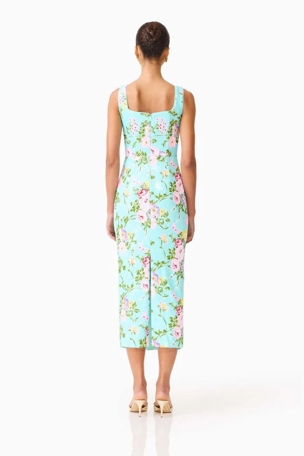 Elliatt - Emmeline Square Neck Midi Dress - Mint Green