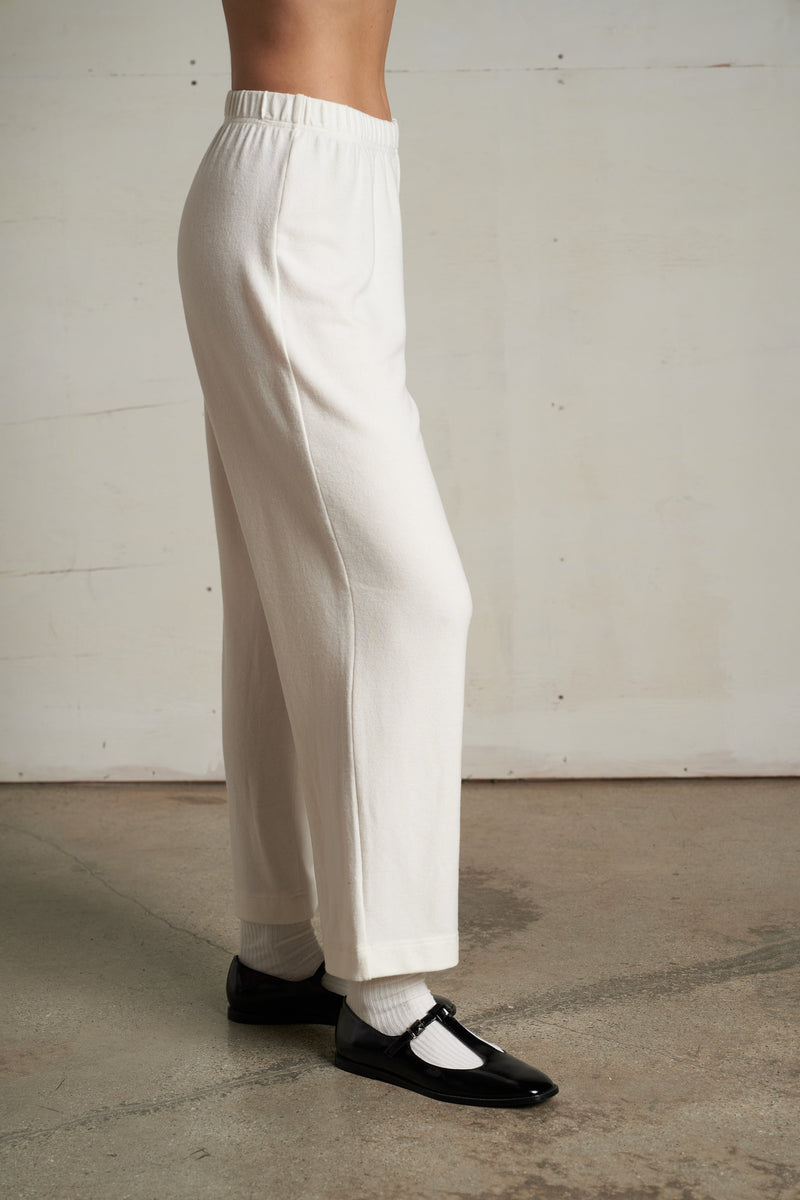 PerfectWhiteTee - Marcie Brushed Sweater Jersey Pull On Pant - Sugar