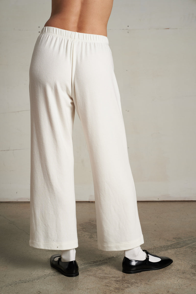 PerfectWhiteTee - Marcie Brushed Sweater Jersey Pull On Pant - Sugar