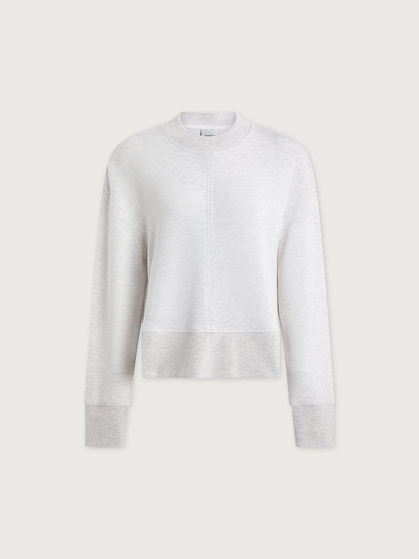 Varley - Philippe Crop Sweat -Taupe Marl/ Ginger Snap