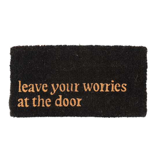 "Leave Your Worries At The Door" Doormat