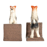 Cast Iron Jack Russell Terrier Bookends, Set of 2