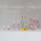 Acrylic Pitcher with Flamingo Handle
