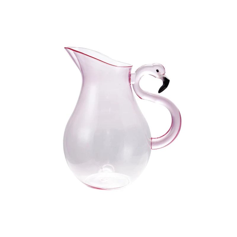 Acrylic Pitcher with Flamingo Handle