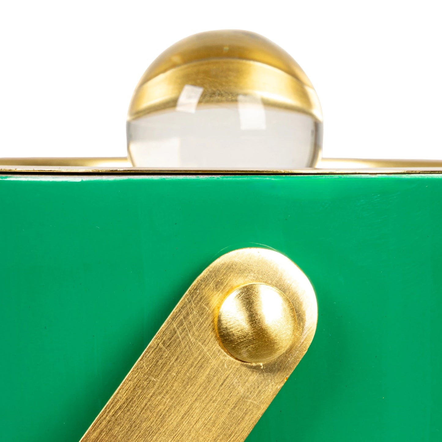 1-1/2 Quart Enameled Stainless Steel Ice Bucket w/ Lid