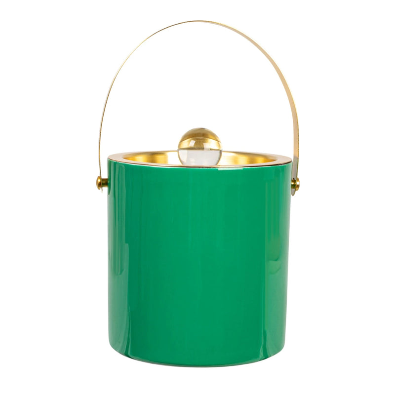 1-1/2 Quart Enameled Stainless Steel Ice Bucket w/ Lid