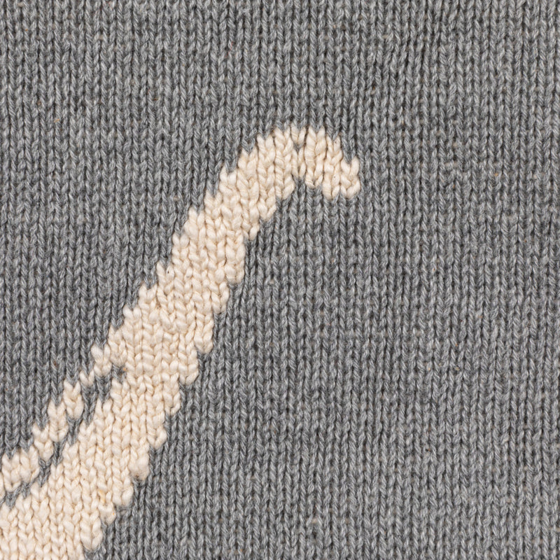 Cotton Knit Baby Blanket w/ Dinosaurs