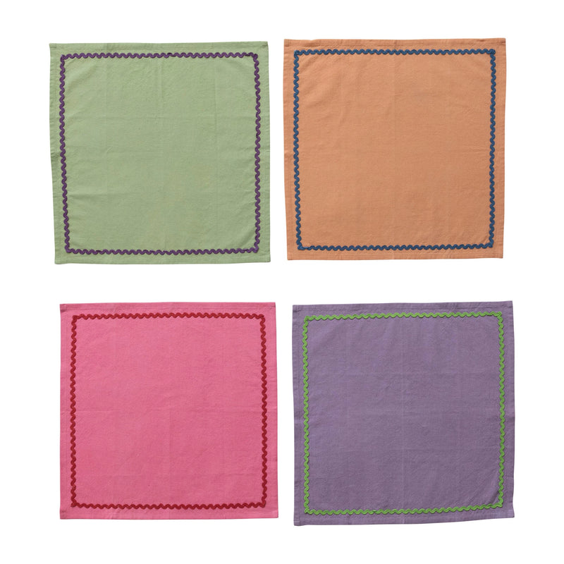 18" Square Cotton Napkins - Set of 4