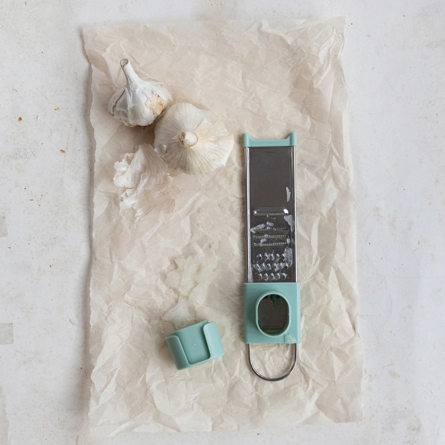 Stainless Steel 3-Way Mini Grater with Adjustable Mandolin Slicer