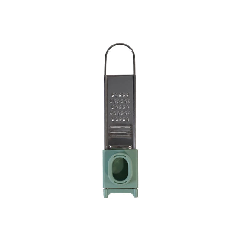 Stainless Steel 3-Way Mini Grater with Adjustable Mandolin Slicer