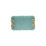 Decorative Metal Tray w/ Gold Finish Bows