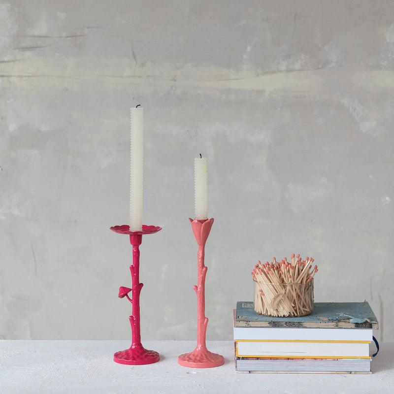 Cast Iron Twig Candle Holder