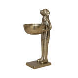 Cast Aluminum Labrador Holding Bowl