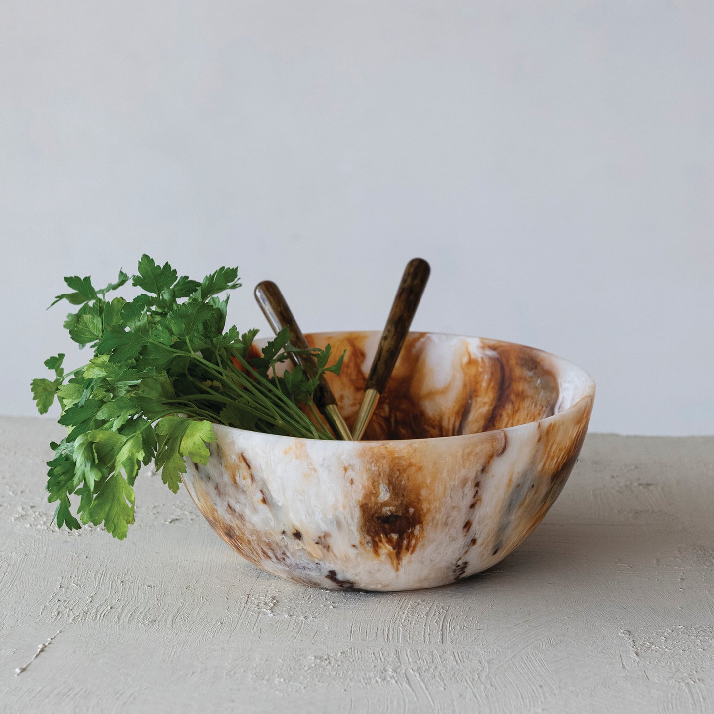 Marbled Resin Bowl