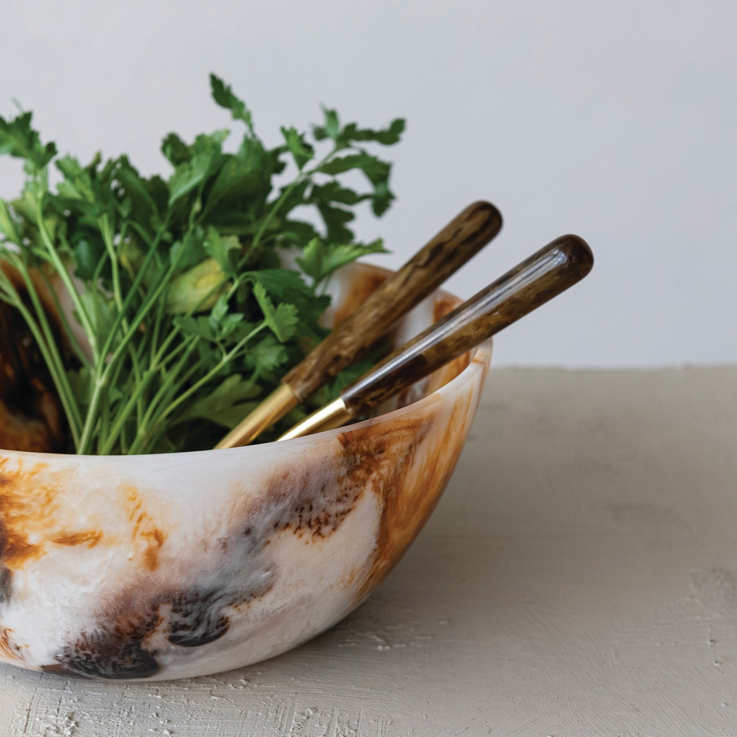 Marbled Resin Bowl