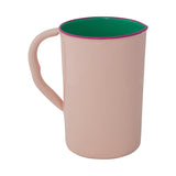 1.5 Quart Enameled Stainless Steel Pitcher w/ Colored Edge