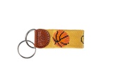 Basketball Needlepoint Keychain