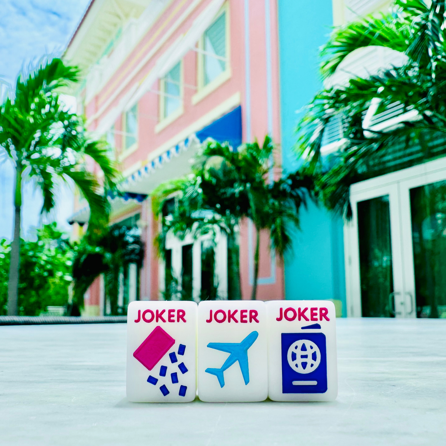 Peace Love Mahjong - Card Clutch