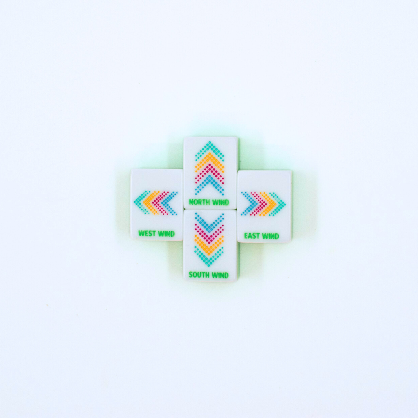 My Fair Mahjong - Crystal Confetti Lemon-Lime | Mahjong with a Sprinkle of Color and Joy | 1.25" x 0.9" x 0.7"