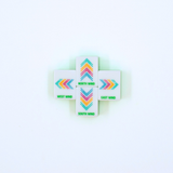 My Fair Mahjong - Crystal Confetti Lemon-Lime | Mahjong with a Sprinkle of Color and Joy | 1.25" x 0.9" x 0.7"