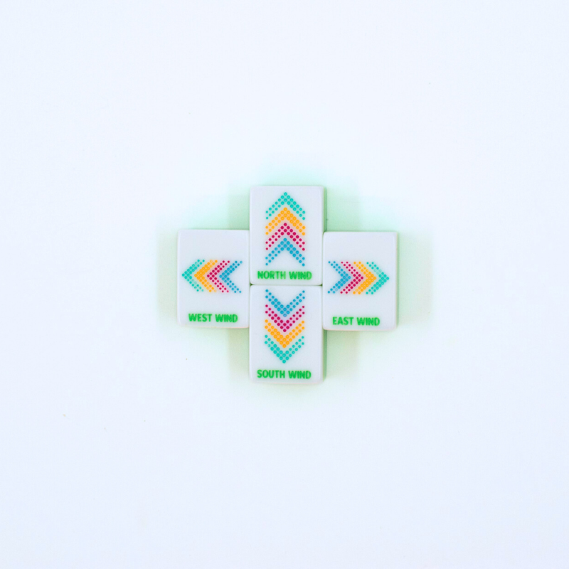 My Fair Mahjong - Crystal Confetti Lemon-Lime | Mahjong with a Sprinkle of Color and Joy | 1.25" x 0.9" x 0.7"