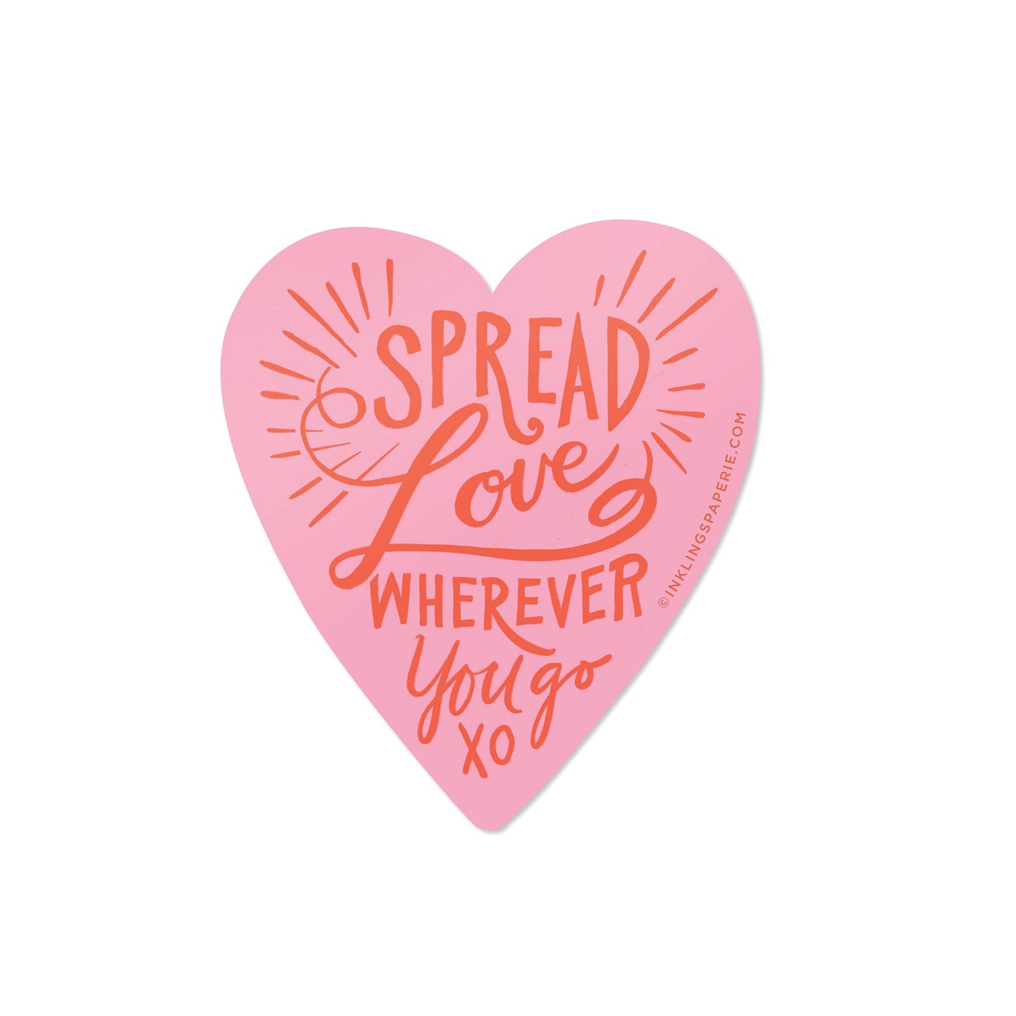 Inklings Paperie - Vinyl Sticker - Spread Love