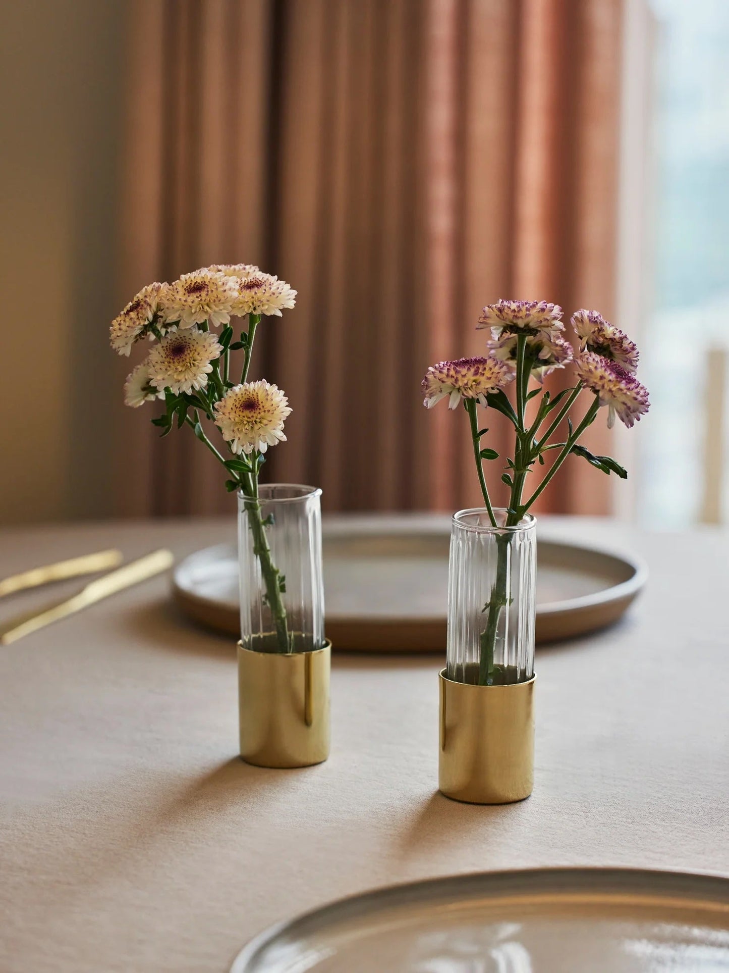 Fluted Glass Bud Vases, Set of 4 - Thumbnail 5