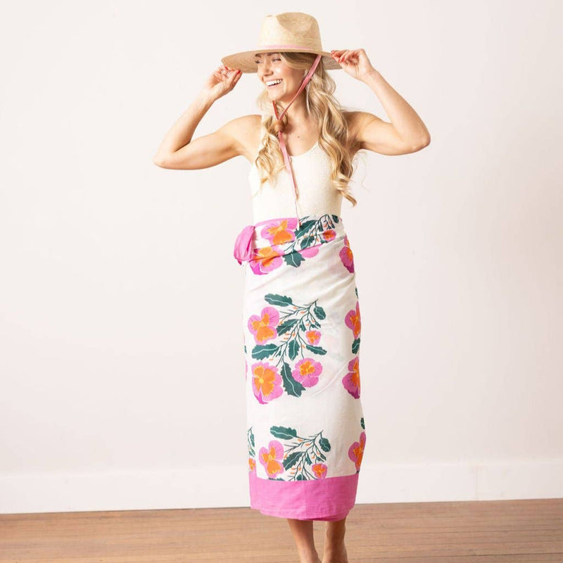 Sunshine Tienda - Pink Flower Sarong