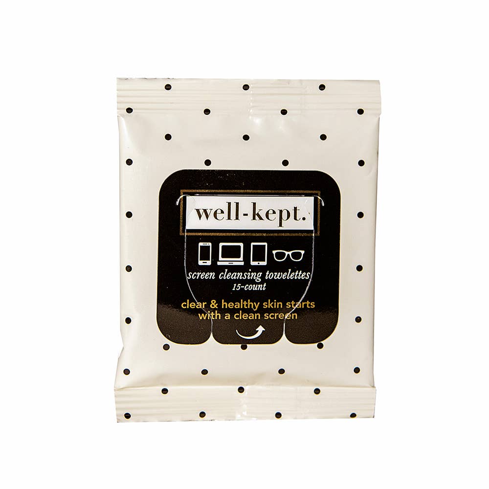 Well-Kept, Screen Wipes - Jackie Screen Cleansing Towelettes/Tech Wipes