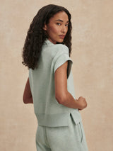 Varley - Gracee V Neck Tank - Mint Green Marl