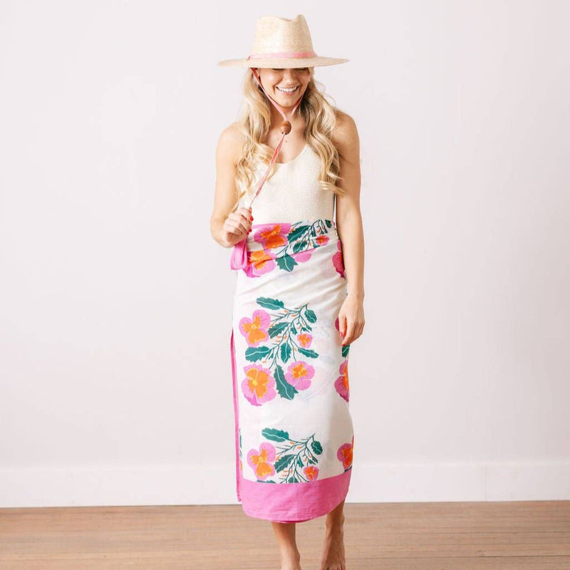Sunshine Tienda - Pink Flower Sarong