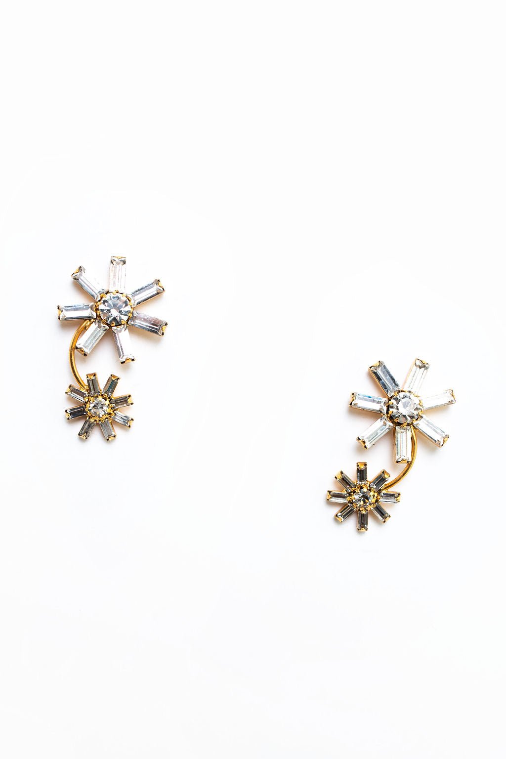 Elizabeth Cole Jewelry - Elin Earrings, Crystal Clear