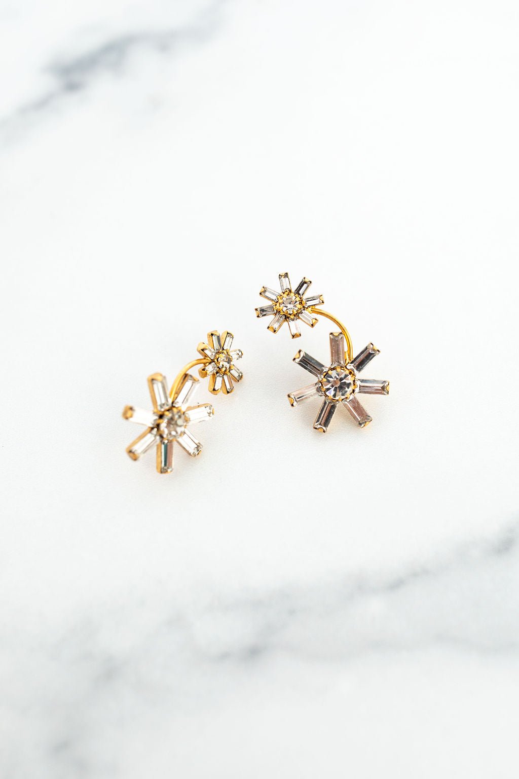 Elizabeth Cole Jewelry - Elin Earrings, Crystal Clear