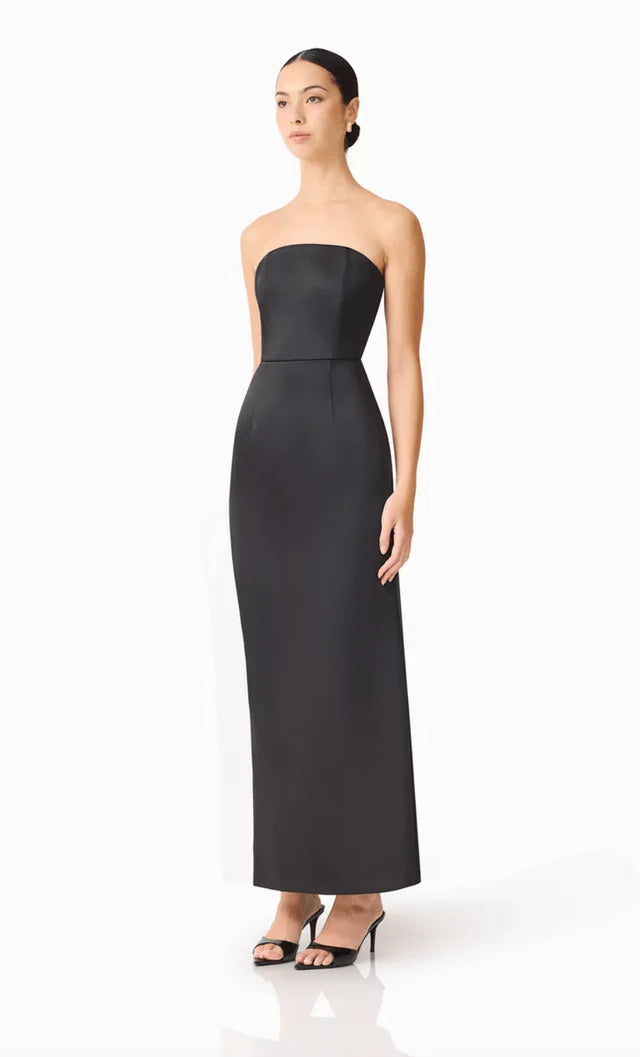 Elliatt - Sydney Asymmetrical Gown - Black and White