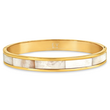 Ellie Vail - Estelle Mother Of Pearl Bangle Bracelet