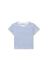 PerfectWhiteTee - Everett Stripe Jersey Striped Short Sleeve Tee - Cobalt Stripe